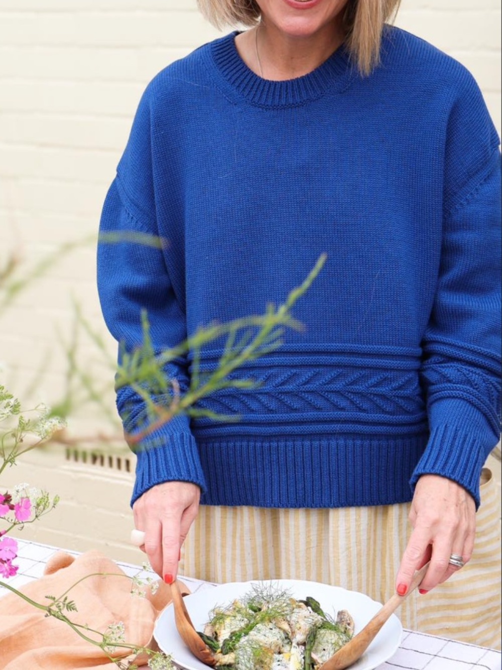 Charl Knitwear West Jumper in Blue